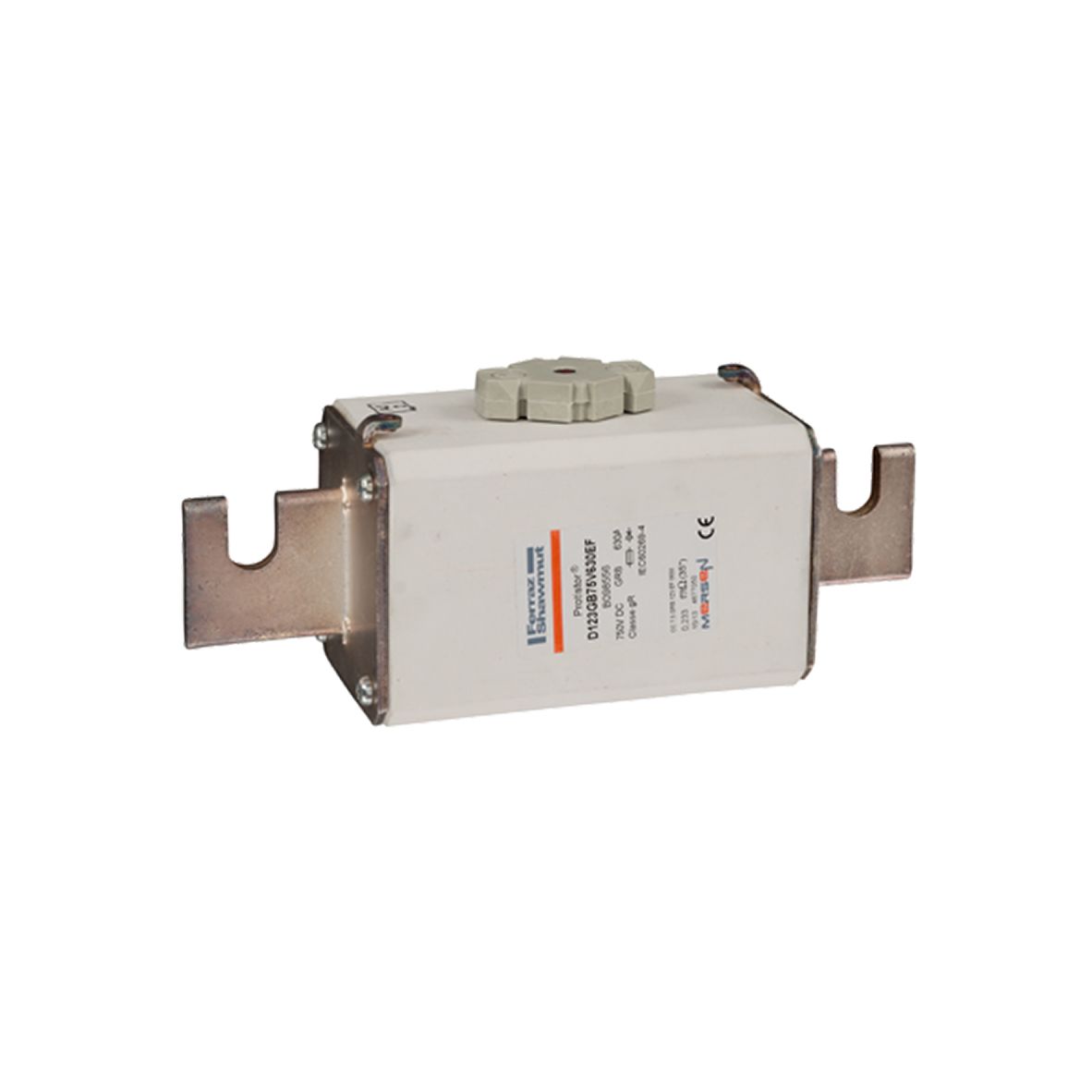 B098556 - Size 123 gR 660VDC to 750VDC blade contacts (EF)with striker gR 630A 750VDC
